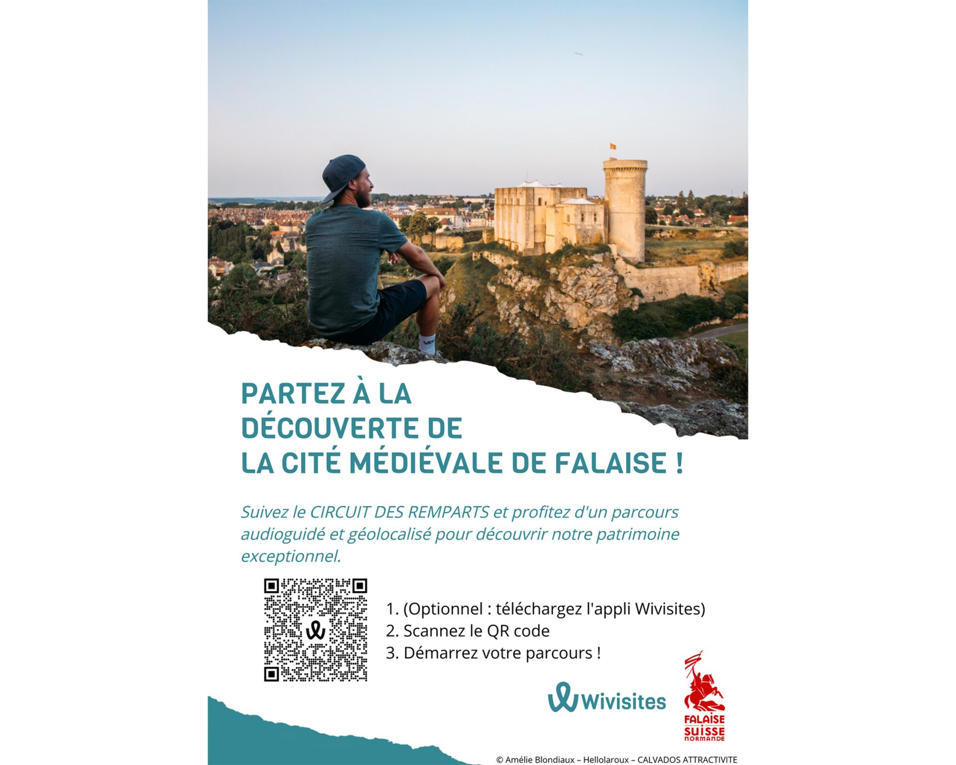 Audioguided tour of the medieval town of Falaise