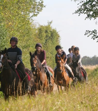 À cheval