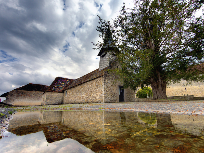 Extérieur de la Chapelle Saint Vigor à Saint Martin de Mieux