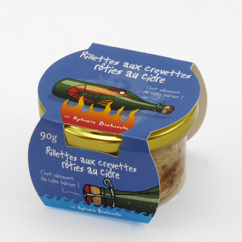 Idées cadeaux pour Noël : Rillettes aux crevettes rôties au cidre Heula