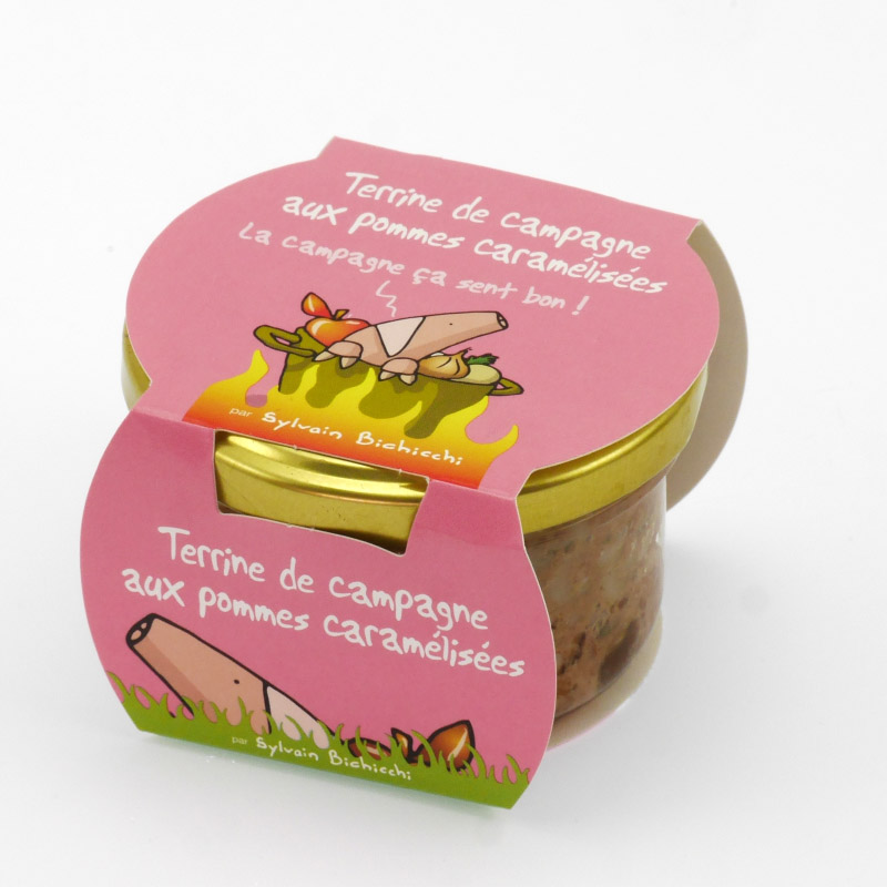 Idées cadeaux pour Noël : Terrine de campagne aux pommes caramélisées Heula