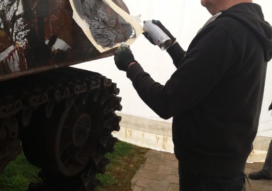 « War is Hell », oeuvre de street art de Jef Aerosol