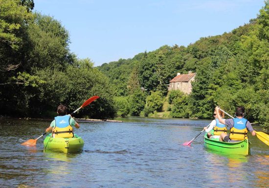 Zwerven op de rivier de "Orne" per kano-kajak of stand-up paddle