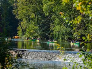 Zwerven op de rivier de "Orne" per kano-kajak of stand-up paddle